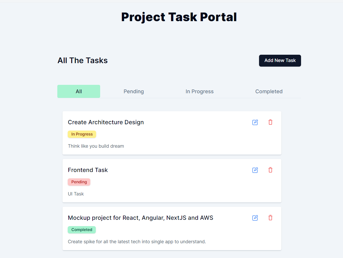 Project Management Portal
